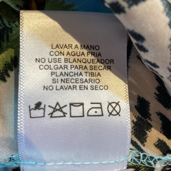 INgear Hawaiian Tropical Surf Shirt Short Sleeve Colorful Palm Size XL - Picture 10 of 10